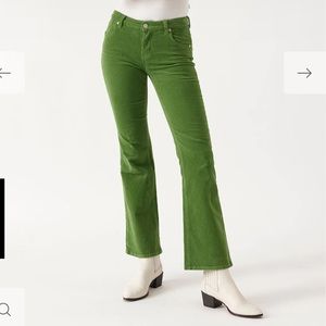 Olive green ROLLA'S low rise Dallas bootcut